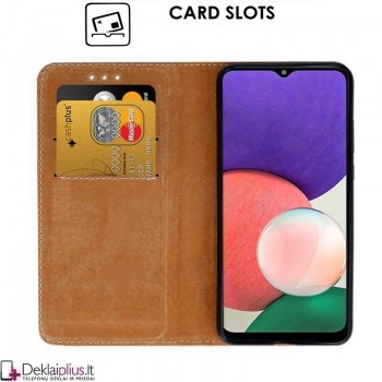 Telone grynos odos dėklas - juodas (Samsung A22 5G)